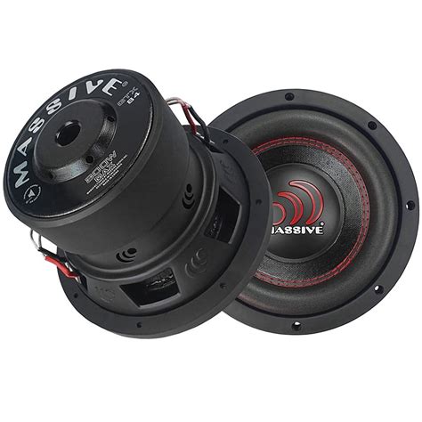 Best Buy: Massive Audio Massive GTX Series 8-Inch 400-Watt-RMS Dual 4-Ohm Subwoofer Black Black ...