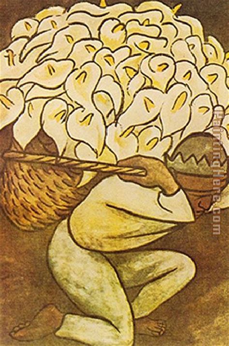 Diego Rivera El Vendedora De Alcatraces painting anysize 50% off - El ...