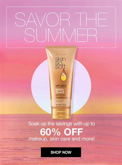 an advertisement for the skin soft summer sale