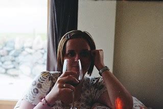 Jenny and Wine in Colour | That is a pretty big wine glass! | Flickr