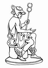 Coloring Page statue  free printable coloring Pages Img 30098 sketch template