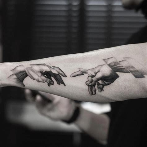 creation of adam hands tattoo by @oscarakermo #greattattoosforgirls ...