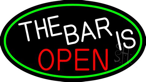 The Bar Is Open Neon Sign | Bar Open Neon Signs - Every Thing Neon