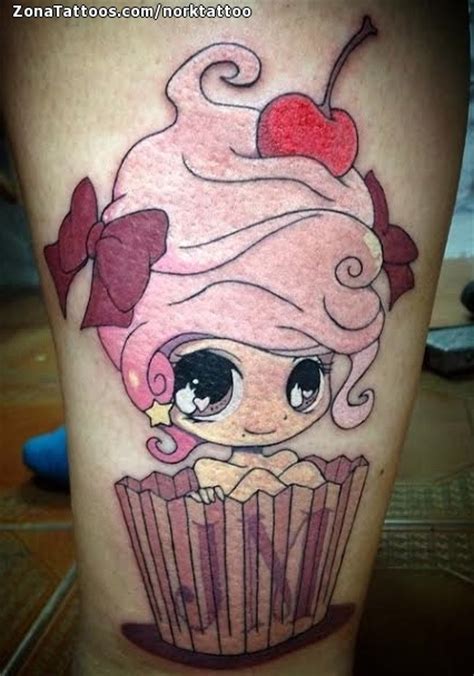 Tatuaje de Cupcakes, Kawaii