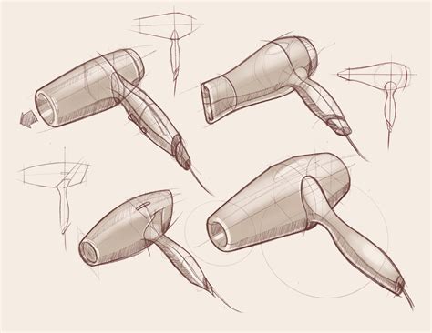 Hair dryer concept sketch by Laura Ott on Dribbble