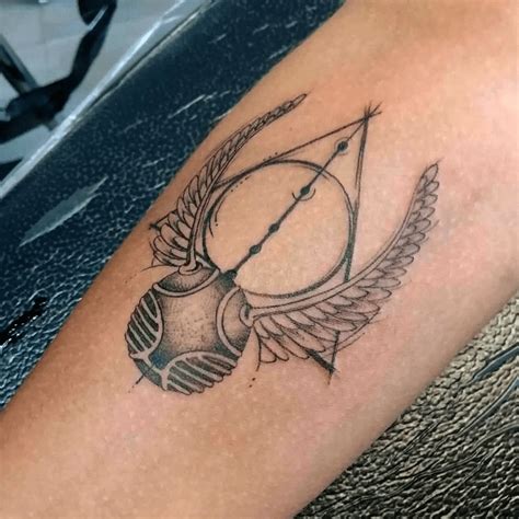 23 Best Golden Snitch Tattoo Ideas With Meaning - 91tattoos