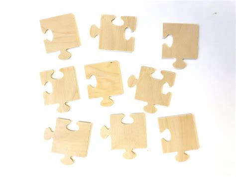 Wood Puzzle Pieces - J&J Crafts