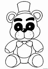 Fredbear Coloring Page Printable sketch template