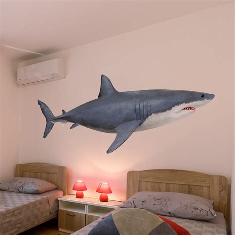 Great White Shark Wall Decal | Shark Vinyl Decals – StickerBrand