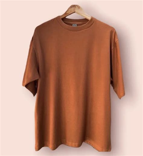 TRENDING ELITE Plain Oversize Tshirt Unisex Brown | Choco | Peacan ...