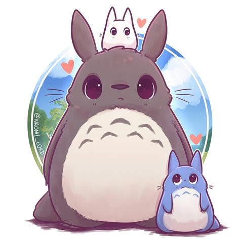 Pin by Isabel Cecilia on Kawaii | Totoro art, Cute animal drawings ...