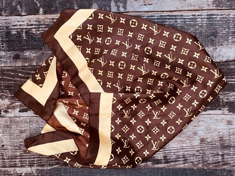 Louis Vuitton Monogram Print Scarf | Boardwalk Vintage