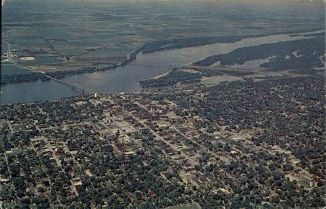 Aerial View of Quincy Illinois