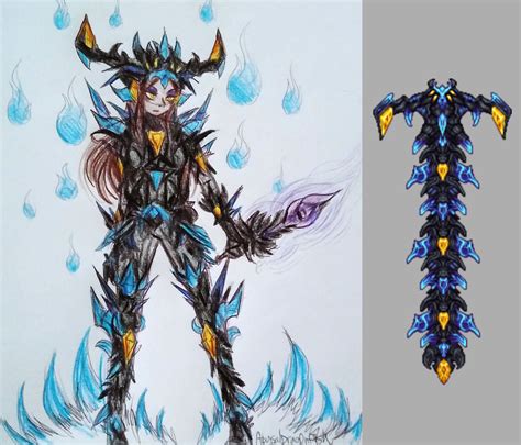 [Calamity Mod] Drew a sketchy design for an Eidolon Wyrm armor!! What y ...