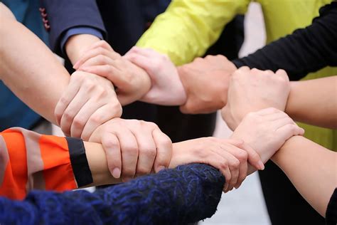 HD wallpaper: group of people holding each others wrists, holding hands, unity | Wallpaper Flare