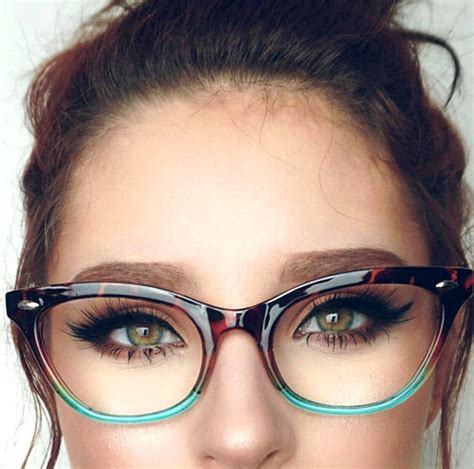 Cat Eye"Ombre" Women Eyeglasses Tortoise Two Tone Gradient Shadz GAFAS Blue Lens | eBay ...