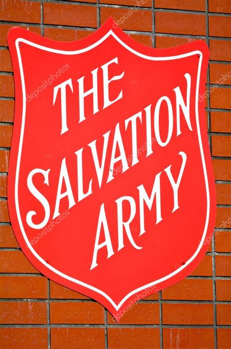 The Salvation Army Red Shield sign – Stock Editorial Photo ...