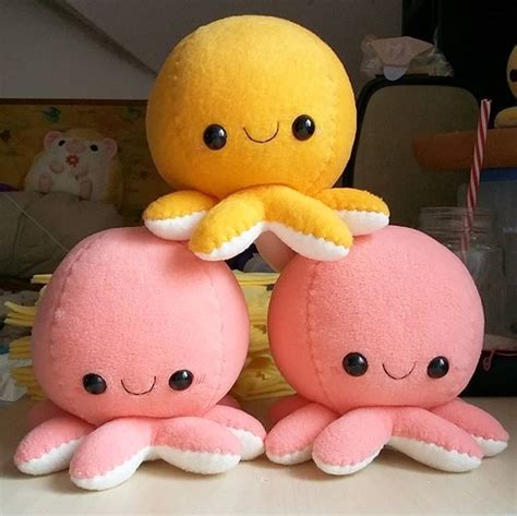 today's outgoing octopus plushies 😊 (don't mind the mess in the background, whoops 😅) #handmade ...