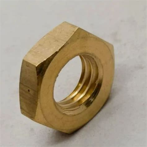 Hexagonal Brass Threaded Nuts, For Refrigeration Fittings, Inner ...