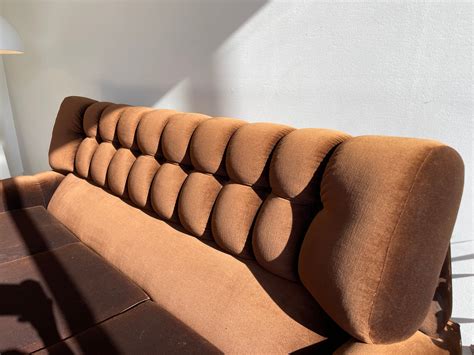 - Vintage Tufted Chocolate Velvet Sofa – Curated Spaces