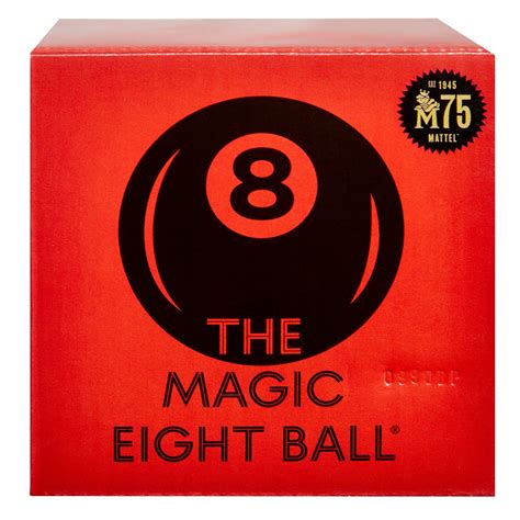 Buy Magic 8 Ball Mattel 75th Anniversary Fortune-Telling Novelty Toy with Floating Answers ...
