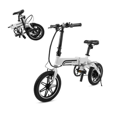 Swagtron EB5 Lightweight Folding Electric Bike with Pedals & Power Assist - Walmart.com ...