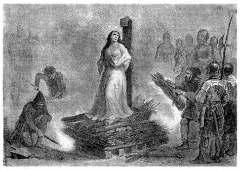 Cruel medieval Inquisition : Burning the Witch Stock Illustration | Adobe Stock