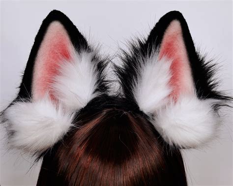 4.7 Realistic Black Dog Ears Headbandrealistic Black - Etsy