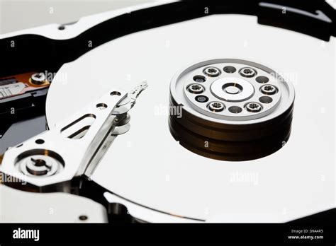 Hard disk drive platter and read / write head (HDD read/write head, Hard Drive Stock Photo - Alamy