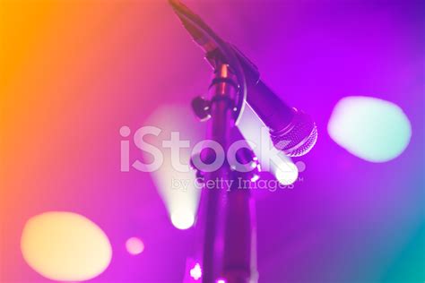 Microphone On Stage Stock Photo | Royalty-Free | FreeImages