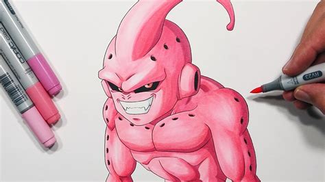 How To Draw Majin BUU! - Step By Step Tutorial! - YouTube