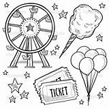 Carnival Rides coloring Pages Download And Print For Free sketch template