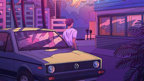 2560x1440 Los Angles Volkswagen Retrowave 4k 1440P Resolution ,HD 4k Wallpapers,Images ...