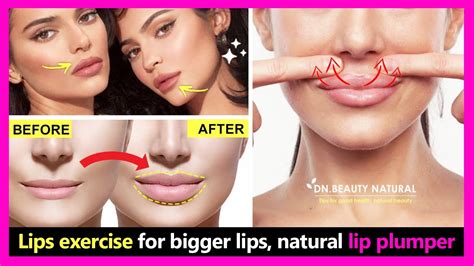 (New Lips exercise) for bigger lips | upper lip fuller | bottom lip bigger | natural lip plumper ...