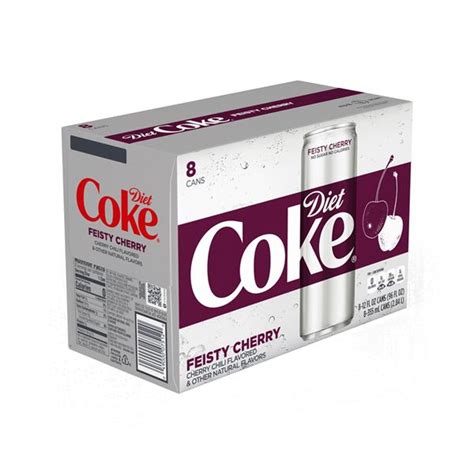 Diet Coke Feisty Cherry Cola 8Pk | Hy-Vee Aisles Online Grocery Shopping