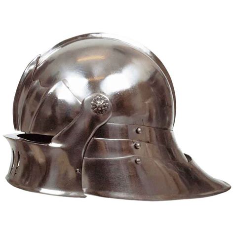 Gothic Sallet Helmet - Steel Finish - MCI-2421 - Medieval Collectibles