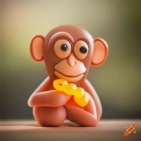 Jelly bean monkey sculpture