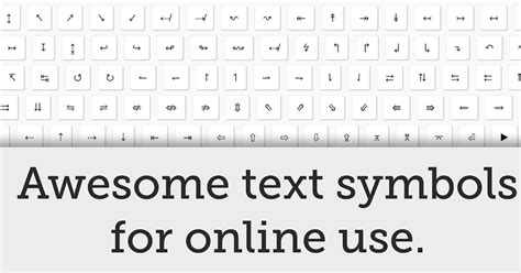 Add Text Symbols to your Blogs, Status Updates or Articles