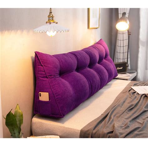 Buy 100x23x50cm Large Super Soft Bed Back Pillow Support Back Cushion ...