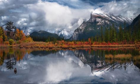 A dramatic look of Mount Rundle, Banff National Park, Alberta, Canada ...