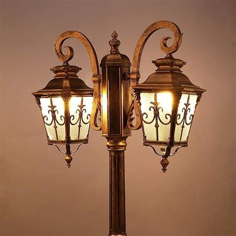 DFEIL 2-lights Victorian Outdoor Vintage Street Light European Courtyard Post Lantern American ...