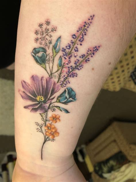 Wildflower tattoo ️ | Name tattoo on hand, Hand tattoos, Flower tattoo ...