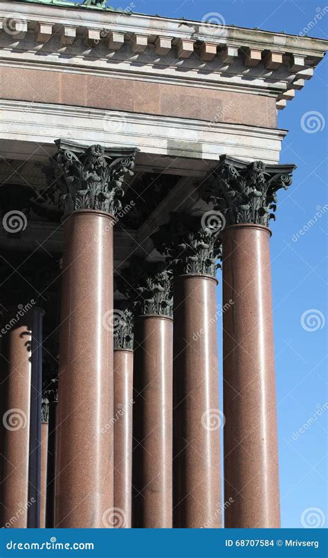 Portico and columns stock photo. Image of columns, greek - 68707584