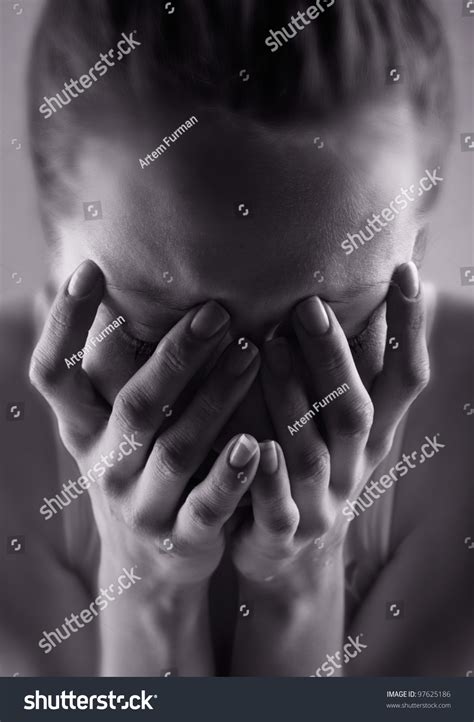 Crying Woman. Black And White Photo - 97625186 : Shutterstock