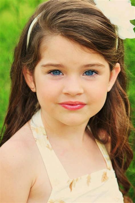 Four year old girl model headshot print Pageant natural photo shoot session idea | Kids | Kids ...