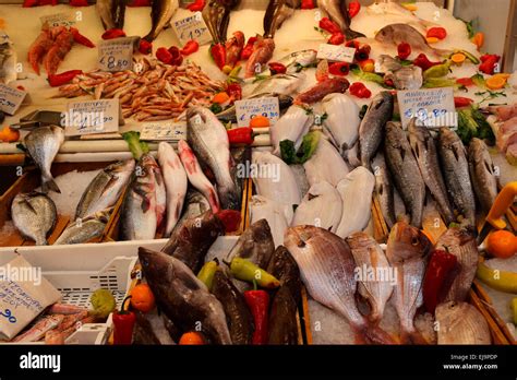 Greece Athens Athinas Central Market seafood Stock Photo - Alamy