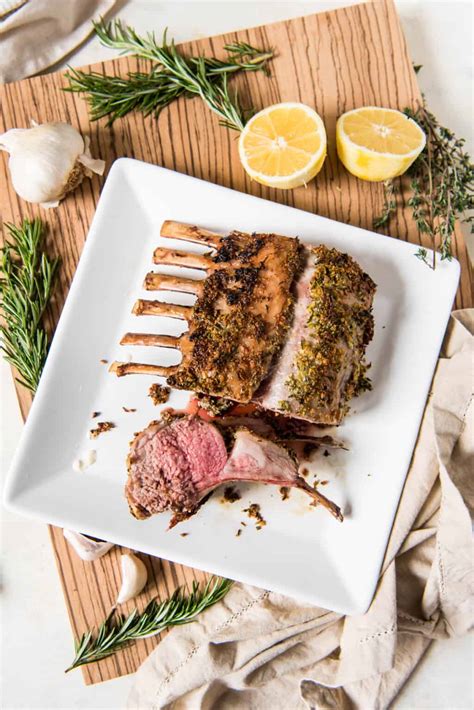 Roasted Rack of Lamb Recipe - House of Nash Eats