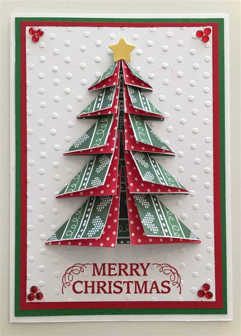 Cby Handmade – Christmas Greeting Card With Paper-Folded 3-D pertaining ...