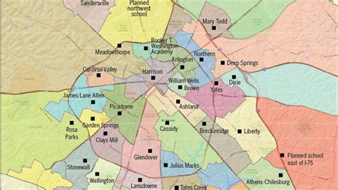 Fayette County Public Schools redistricting committee releases tentative rezoning maps ...