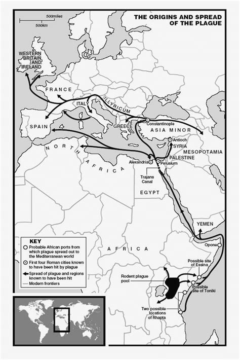 a (left).The origin and spread of Justinian plague. | Download Scientific Diagram